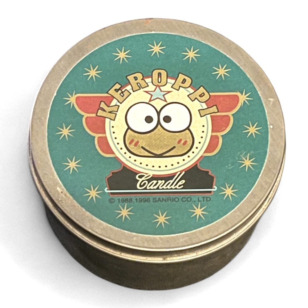 ’96/ RARE Sanrio Keroppi Vintage Scented Candle in Tin. New Made in USA